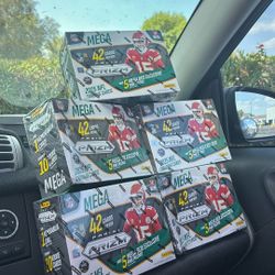 5 Panini Prizm Mega Boxes NFL 2025