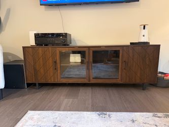 Mid-Century Modern Wood TV Stand Media Console