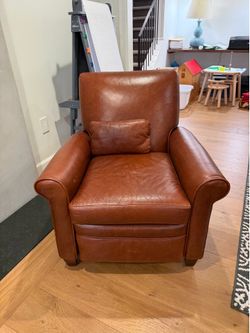 Leather recliner