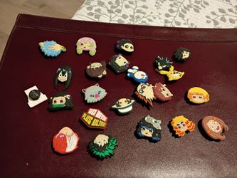 Popular collection of shoe charms featuring characters from popular series like My Hero Academia and Demon Slayer
