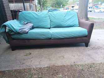 Modern Aqua Sofa – Clean, Comfortable & Ready for a New Home