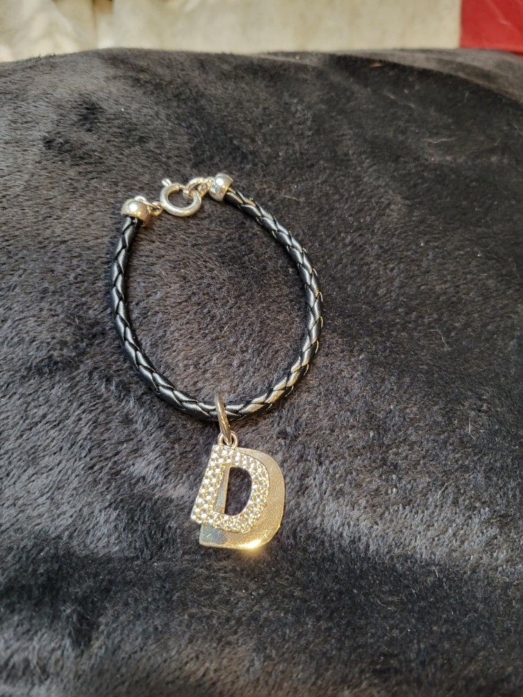 Initial D Dangle Bracelet