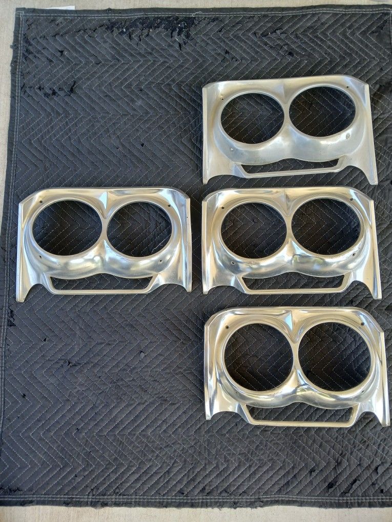 1962 Chevy Impala Head Light Bezels Original 