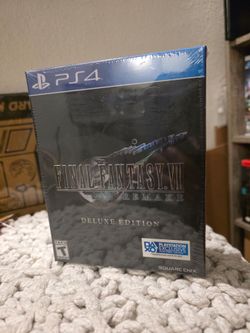 Playstation 4 and Ps5 game - Final fantasy 7 Remake deluxe edition - $100