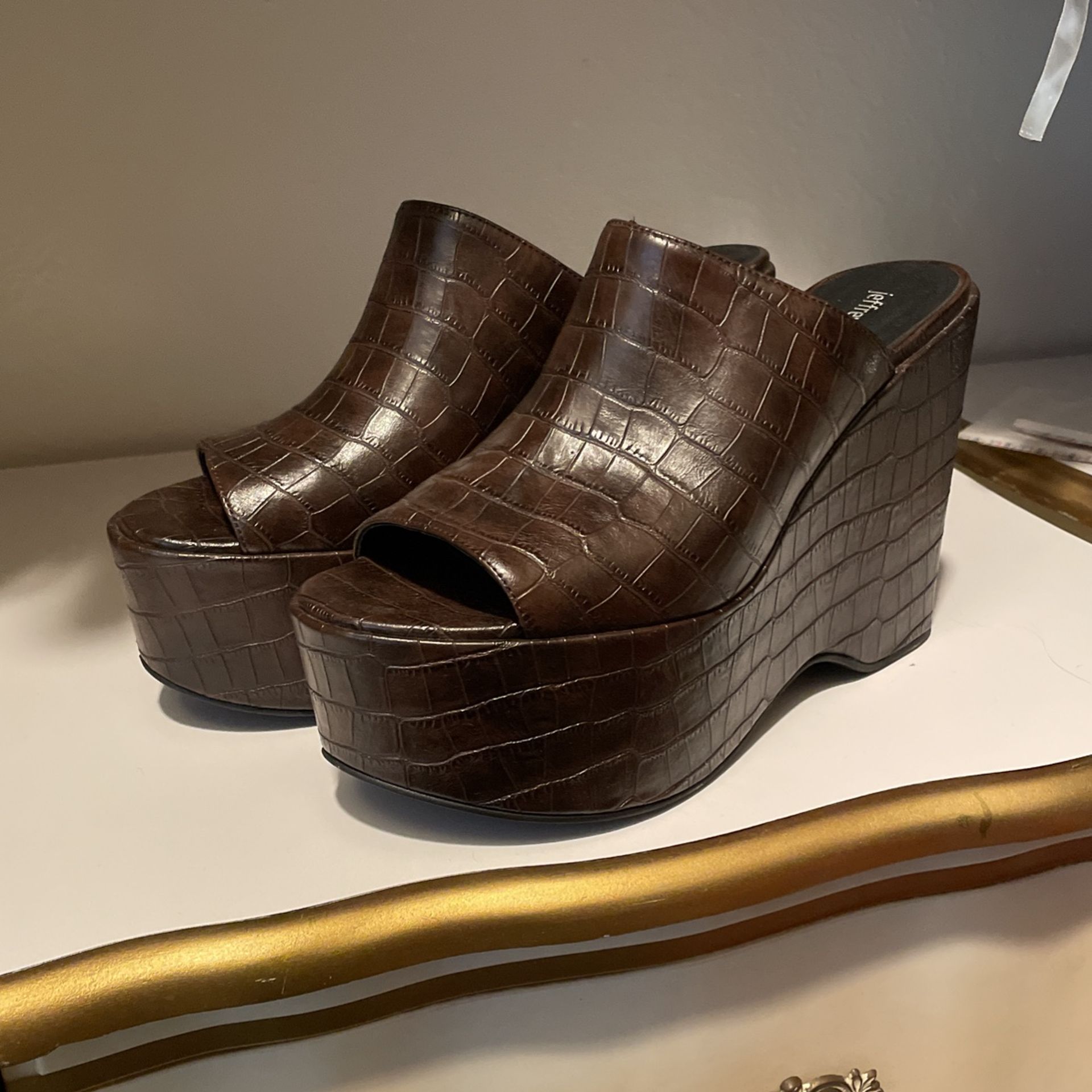 Jeffrey Campbell Brown Platforms