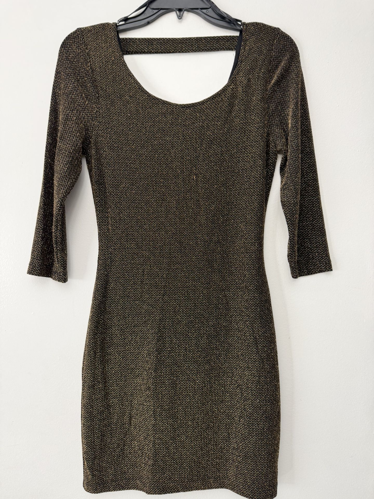 Gold Brown Forever21 Dress
