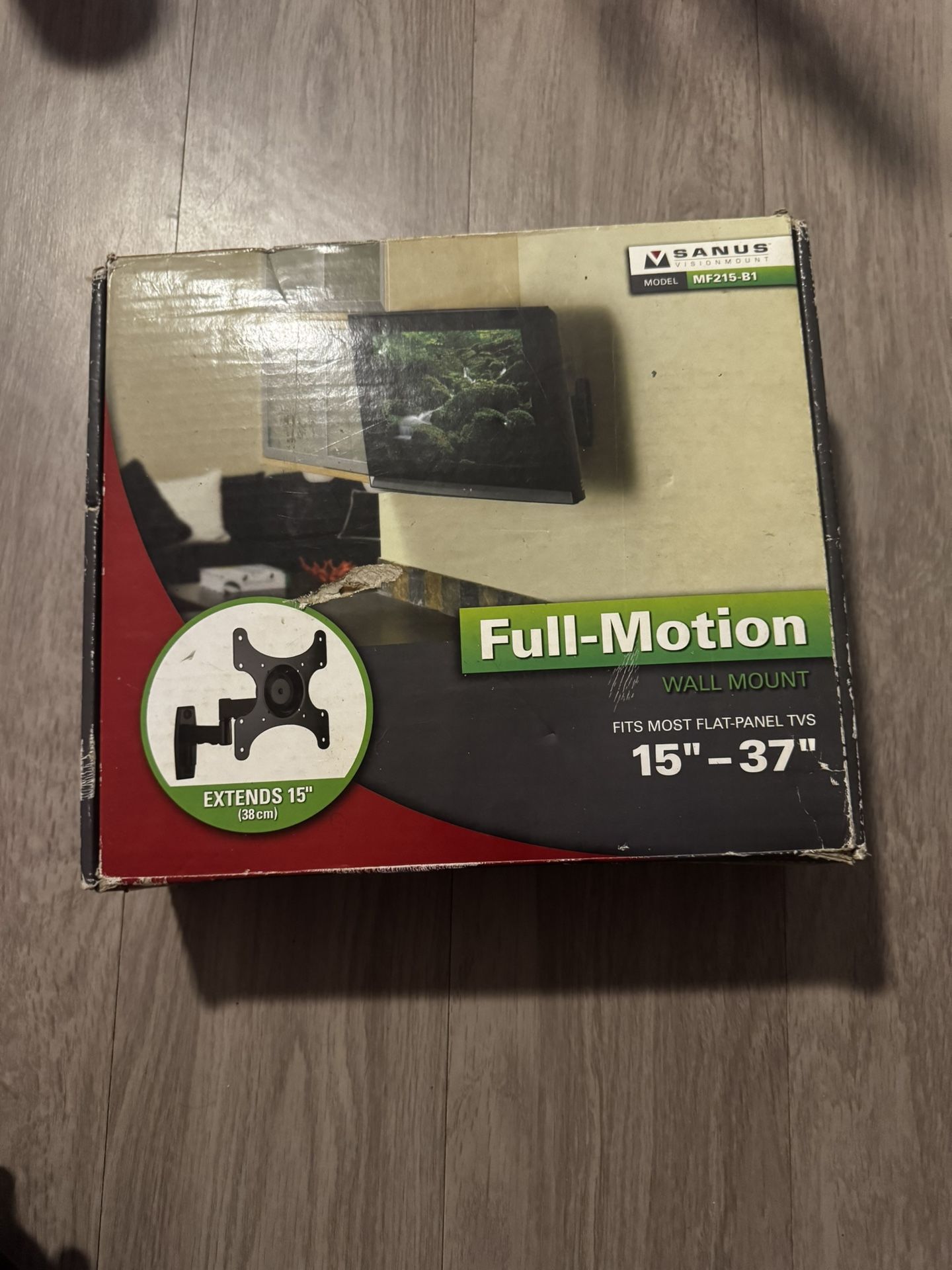 SANUS MF215 Flat Panel Full Motion 15 to 37 Inch Medium Wall Mount - 39cm Depth