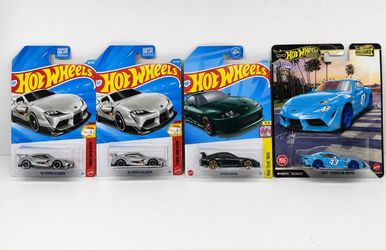 Hot Wheels Toyota Supra Collection - 4-Car Bundle