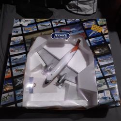 Franklin Mint Armour Collection diecast model of a Douglas C-47 Skytrain military transport aircraft. 