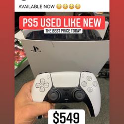 AVAILABLE NOW PS5 USED LIKE NEW 