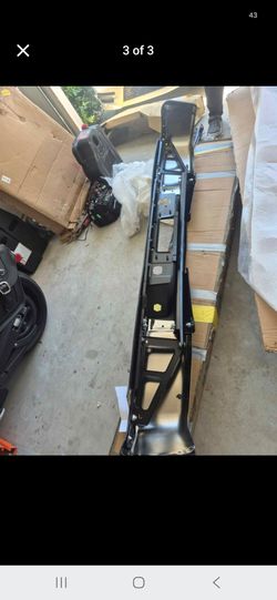Chrome Steel Rear Bumper Assembly Replacement for Silverado Sierra 1500 Truck 2007-2013 Without Park Assist Sensors