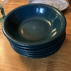 Six Green Bowls