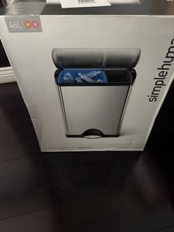 Simple Human Stainless Steel Garbage Can Brand New 