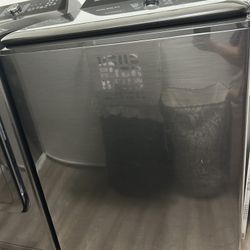 Samsung Large Cycle Electric Dryer And Samsung High Efficient Smart Top Load Washer 