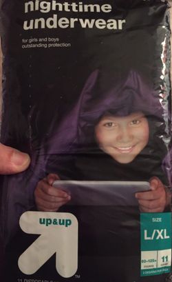 4 packs Nightime underwear up&up 4x11 counts