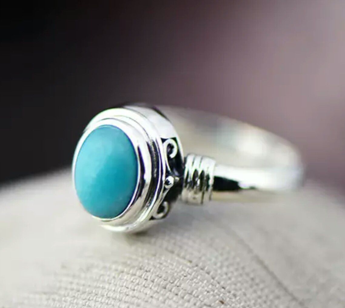 Guaranteed Sterling Silver 925 Turquoise Ring
