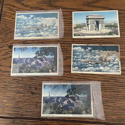 Vintage TWA Airlines Postcards 