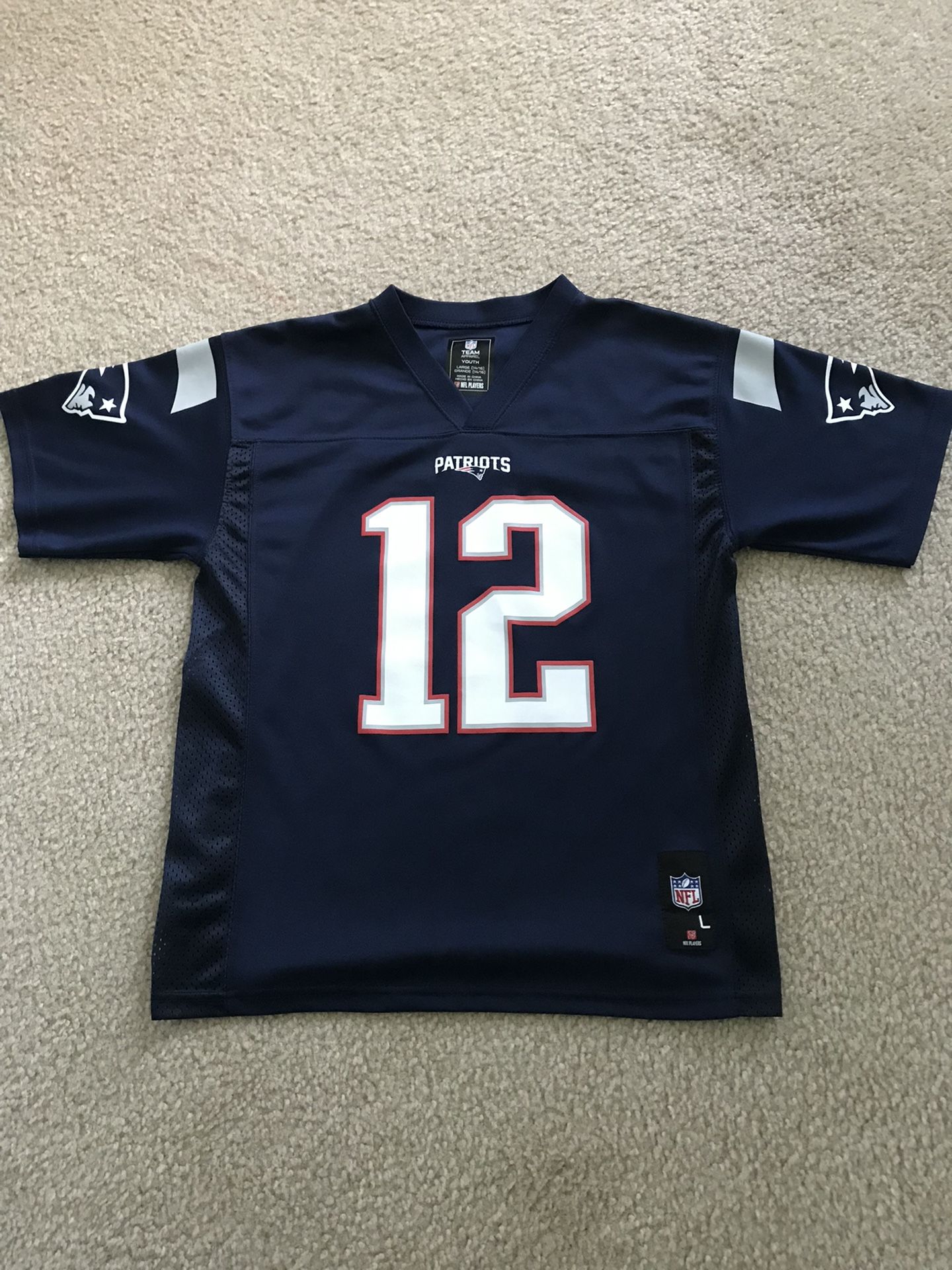 Tom Brady Patriots football YL Jersey