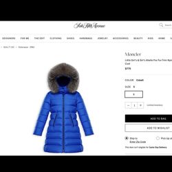 MONCLER Coat Girls 
