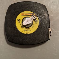 Vintage 50 foot steel  measuring tape