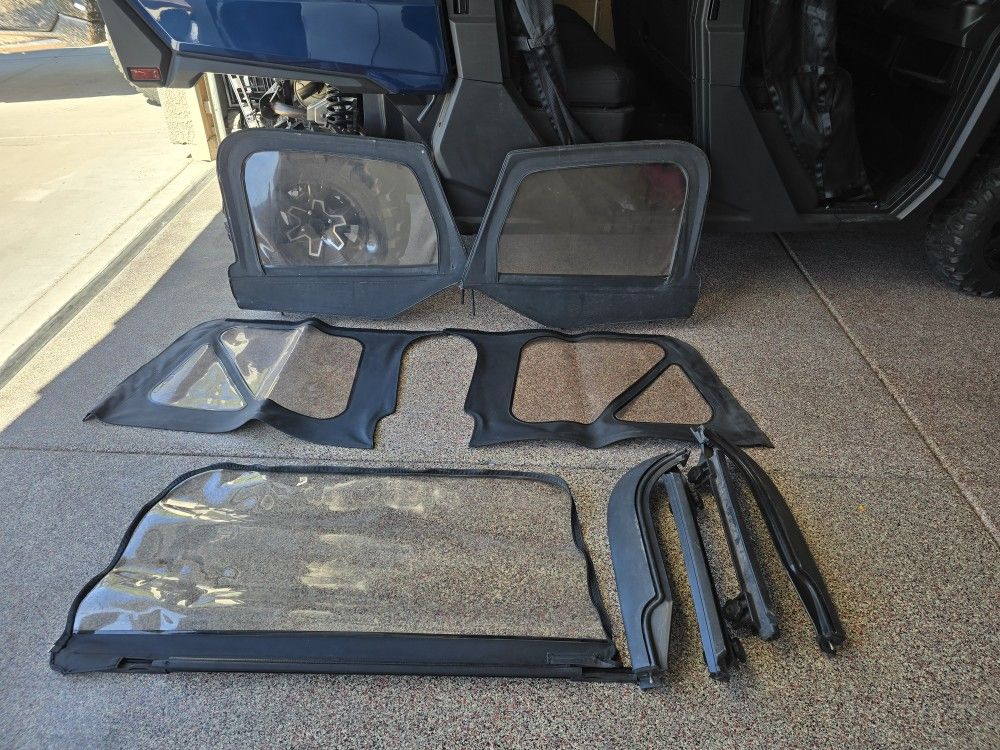 Complete Oem Jeep Top With Brackets And Half Cab Shade 