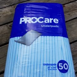 Underpads 21×34.,,50 Pak.