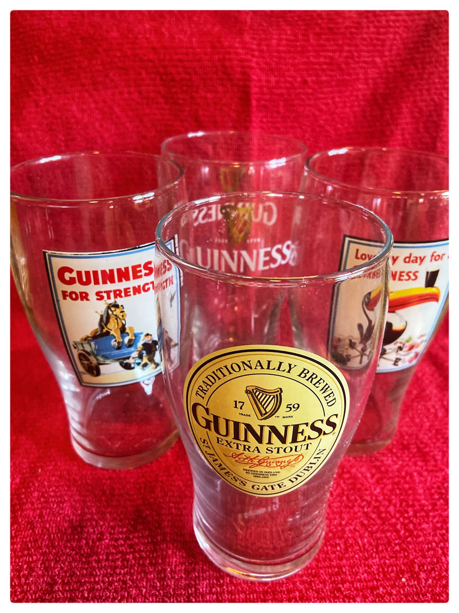 Guinness Glasses Pint Size