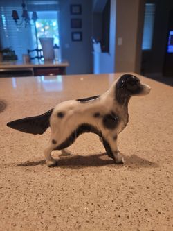 Porcelain Spaniel Dog Figurine