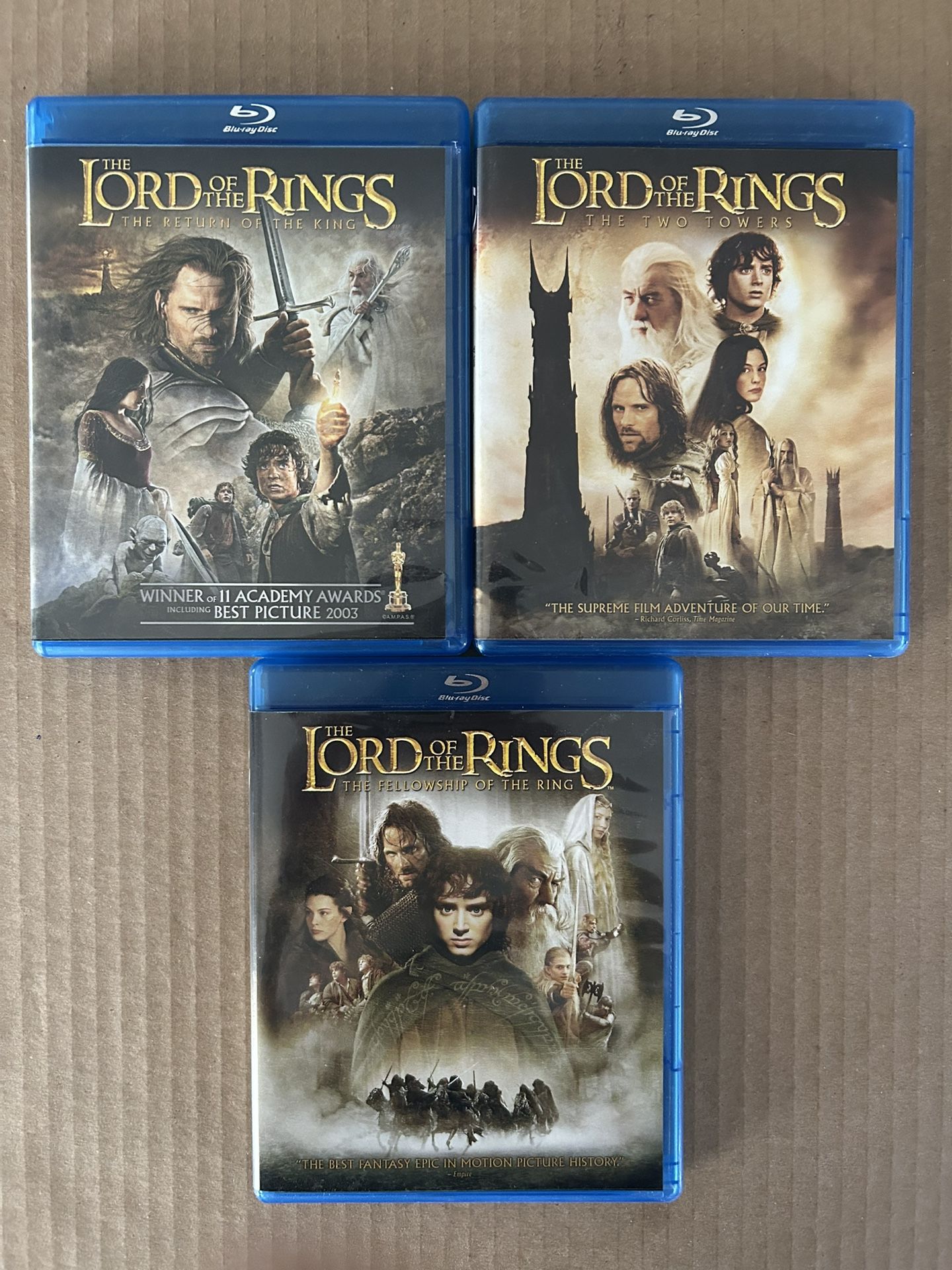 Lord of The Rings”Movie Lot(6) Movies 🍿 Blu-Rays & DVD’s in Cases. Like New!!!😎