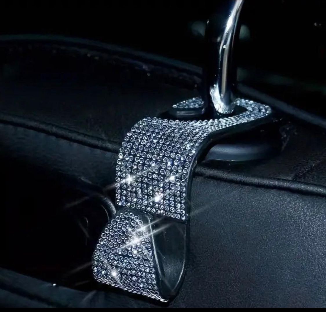 Brand New Sparkly Bling Car Bag Holder Seat Hook 