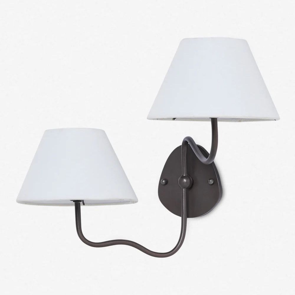 Magdalene Double Sconce Light Matte Black