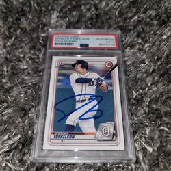 Spencer Torkelson Signed 2020 Bowman 1st Rookie Card RARE PSA ROOKIEGRAPH Label