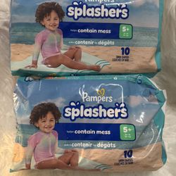 Pampers Splashers 10 swim diapers each 2 packs