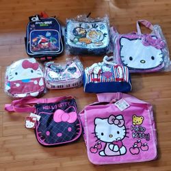 Hello Kitty And Angry Bird Bags