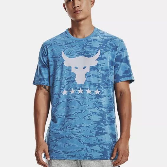 Men's Project Rock Veterans Day Show Camo T-Shirt