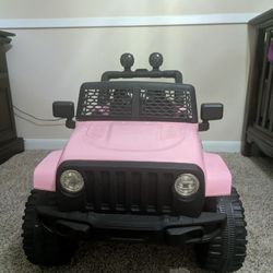 Pink 24V Kids Electric Ride-On Jeep (2-Seater)