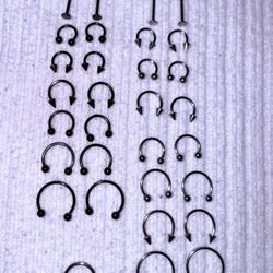 Stainless Steel Horseshoe Hoop Piercings 