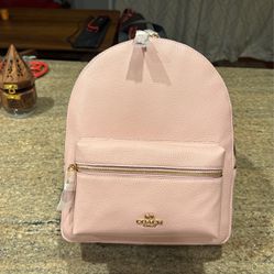 New Coach Leather Backpack Blossom