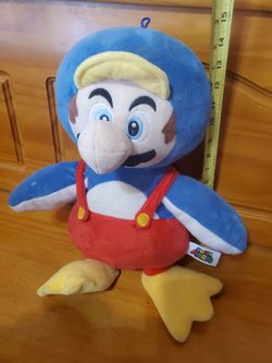 1 Super Mario Bros Mario Penguin 16 Inch Stuffed Plush Character. 2021 Nintendo
