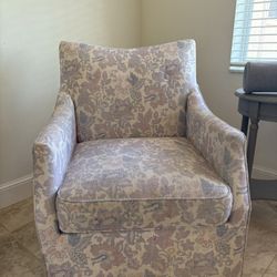 Set Of Martha Stewart Vintage Floral Accent Chairs 