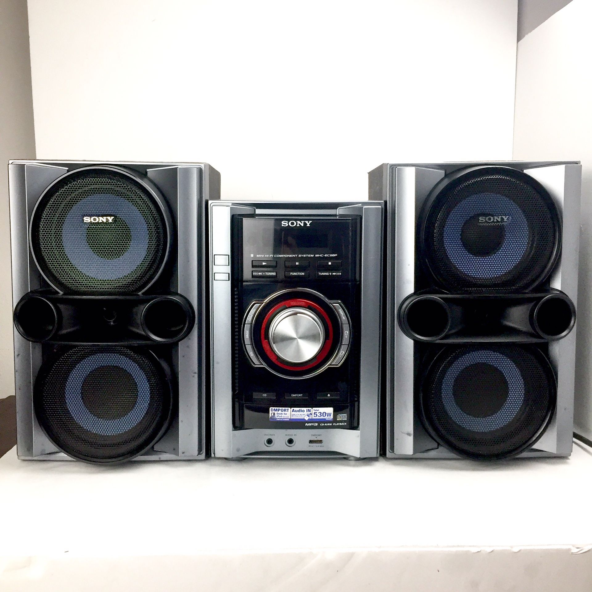 210w SONY MINI HI-FI MHC-EC78P STEREO SYSTEM RADIO CD-R/RW W/DMPORT
