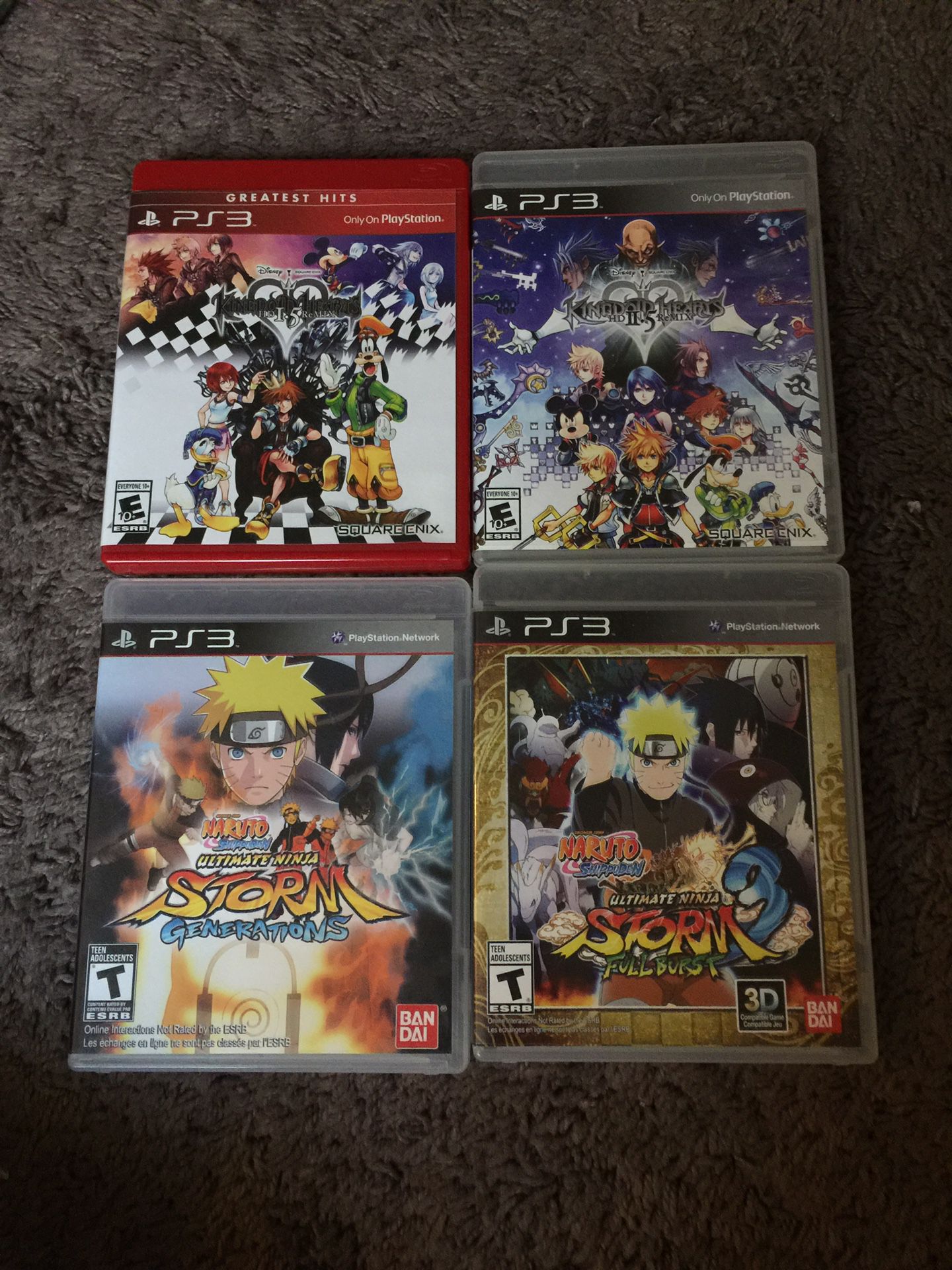 Naruto, Kingdom Hearts PS3 Video Games