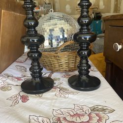 Z Gallerie Pillar Candle Holders