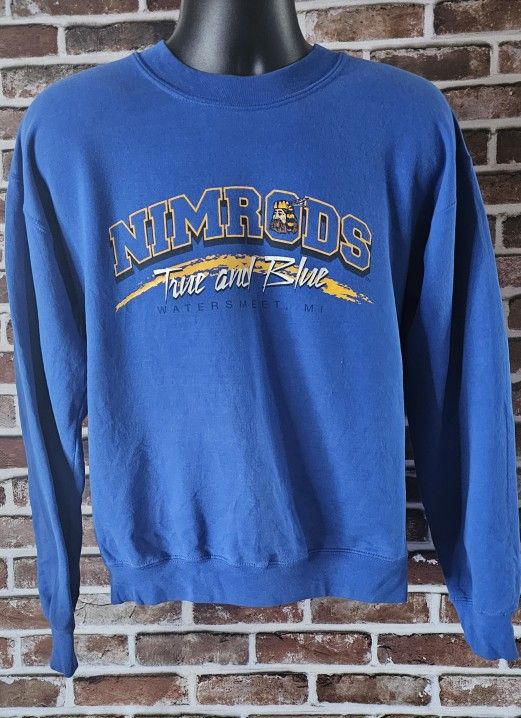 Watersmeet Nimrods Vintage Crewneck Sweatshirt Size Adult Medium