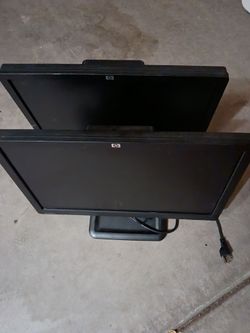 Two 24 inch HP LE190w LCD monitors