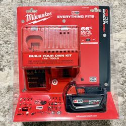 Milwaukee M18 18-Volt Lithium-Ion XC Starter Kit with One 5.0Ah Battery and Charger BRAND NEW