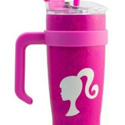 New with tags
40 oz (1.2L) pink barbie double wall stainless steel  tumbler with lid and straw..