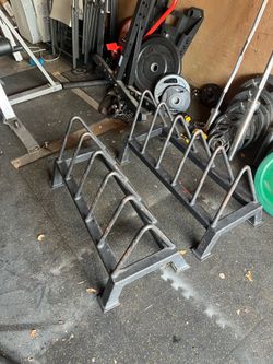 Heavy duty floor weight racks for weights