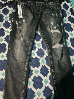 Purple jeans