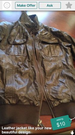 Leather jacket new